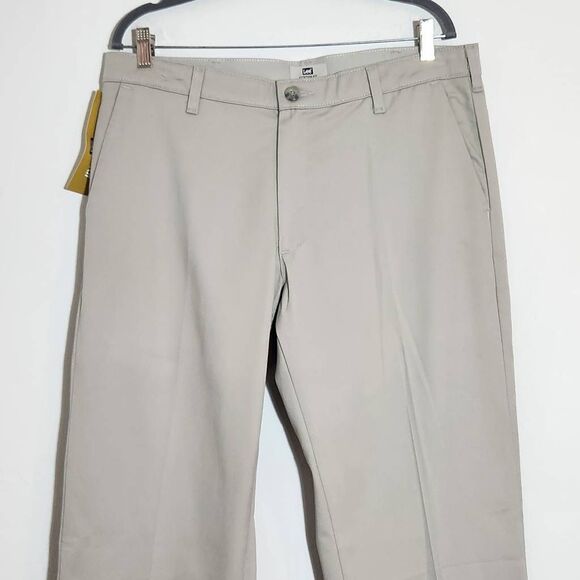 Lee Straight Leg Khaki Pants NWT Size 36 X 34 Lee Khaki Chino Pants - Picture 3 of 11
